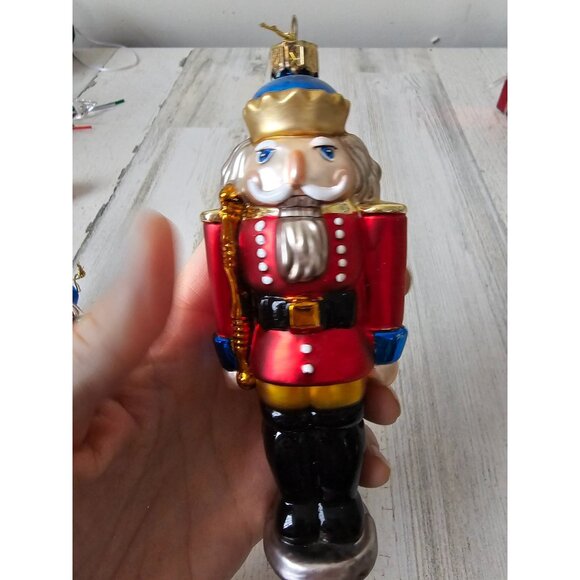 Lao-mai Glass nutcracker ornament set soldier Xmas tree - Picture 8 of 14